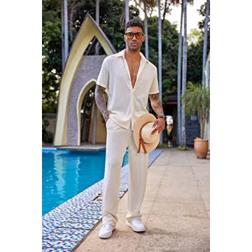 Shop COOFANDY Men's Casual 2 Piece Summer Outfit