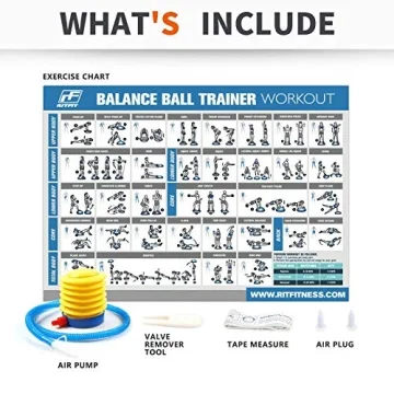 RitFit Balance Ball Trainer for Yoga and Fitness