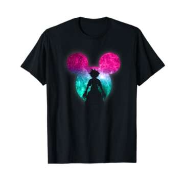 Kingdom Hearts Mickey Galactic Clouds Graphic T-Shirt