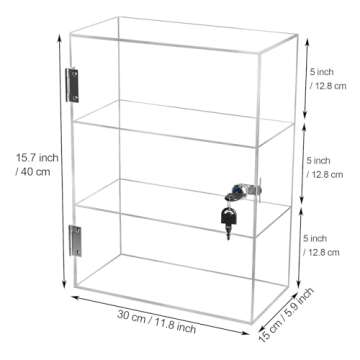 Choowin Lockable Acrylic Display Case for Collectibles
