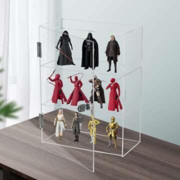 Choowin Lockable Acrylic Display Case for Collectibles