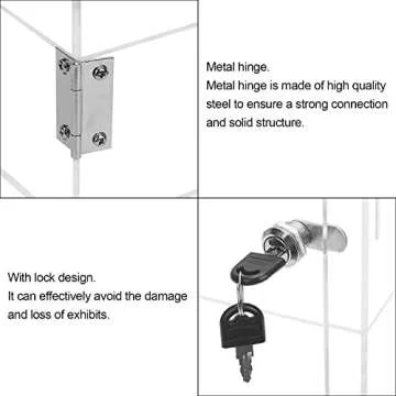 Choowin Lockable Acrylic Display Case for Collectibles