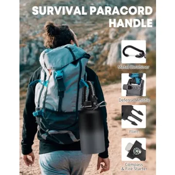 64 oz Insulated Water Bottle with Straw - RRYFOUR