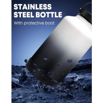 64 oz Insulated Water Bottle with Straw - RRYFOUR