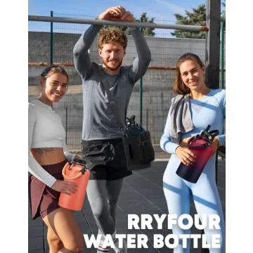 64 oz Insulated Water Bottle with Straw - RRYFOUR