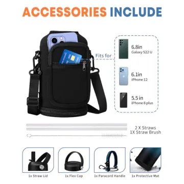 64 oz Insulated Water Bottle with Straw - RRYFOUR