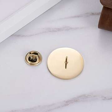 Stainless Steel She Her Pronoun Pin for Pride Festivals