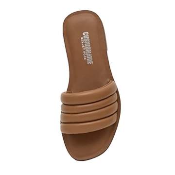 CUSHIONAIRE Women's Helen Slide Sandal for All-Day Comfort