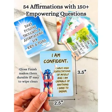 Positive Affirmation Cards for Kids and Teens - Inspire Confidence