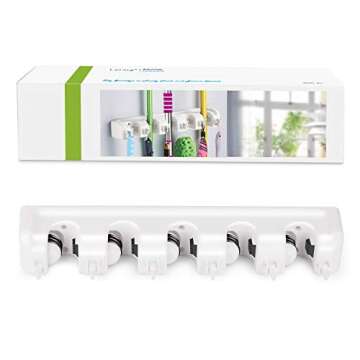 LETMY Broom Holder Wall Mount - Mop and Broom Hanger Holder - Garage Storage Rack & Garden Tool Orga...