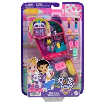 Polly Pocket Bubble Tea Panda Compact Playset for Kids