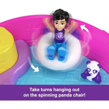 Polly Pocket Bubble Tea Panda Compact Playset for Kids