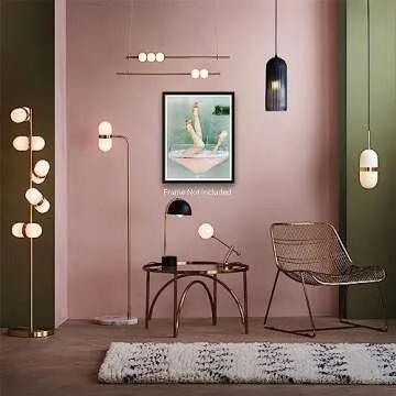 Funky Pink Bathroom Decor - Vintage Glam Wall Art Prints