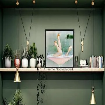 Funky Pink Bathroom Decor - Vintage Glam Wall Art Prints