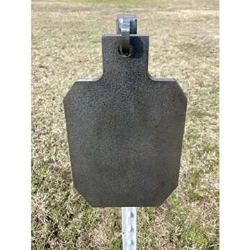 Magnum Target 12”x7 3/8" AR500 IDPA/IPSC Steel Shooting Range Target w/T-Post Hook