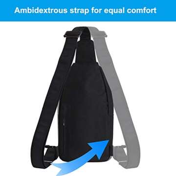 WATERFLY Anti Theft Sling Backpack for Travel and Hiking