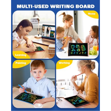 bravokids 2 Pack LCD Writing Tablet with Stylus, 8.5 inch Colorful Doodle Board Drawing Pad for Kids, Travel Games Activity Learning Toys, Birthday Gift for Age 3 4 5 6 7 8 Year Old Boys Girls
