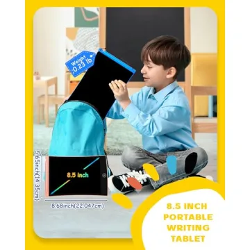 bravokids 2 Pack LCD Writing Tablet with Stylus, 8.5 inch Colorful Doodle Board Drawing Pad for Kids, Travel Games Activity Learning Toys, Birthday Gift for Age 3 4 5 6 7 8 Year Old Boys Girls