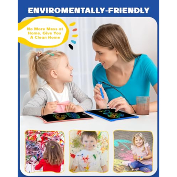 bravokids 2 Pack LCD Writing Tablet with Stylus, 8.5 inch Colorful Doodle Board Drawing Pad for Kids, Travel Games Activity Learning Toys, Birthday Gift for Age 3 4 5 6 7 8 Year Old Boys Girls