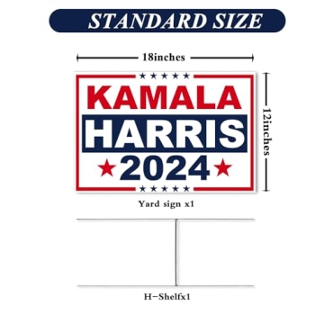 Kamala Harris 2024 Yard Signs - Double Sided
