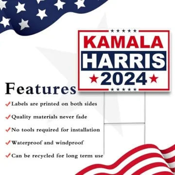 Kamala Harris 2024 Yard Signs - Double Sided