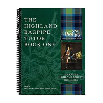 RG Hardie Bagpipe Twist Trap Practice Chanter, National Piping Center of Scotland Tutor Book with 2 ...