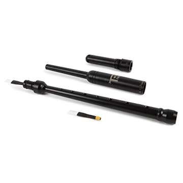 RG Hardie Bagpipe Twist Trap Practice Chanter, National Piping Center of Scotland Tutor Book with 2 Quality Scottish Reeds Breathable Case