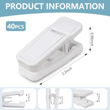 KISEER Baby Hanger Clips - 40 Pcs Slim-line Finger Clips