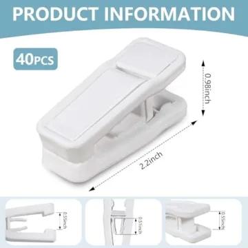 KISEER Baby Hanger Clips - 40 Pcs Slim-line Finger Clips