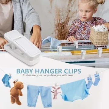 KISEER Baby Hanger Clips - 40 Pcs Slim-line Finger Clips