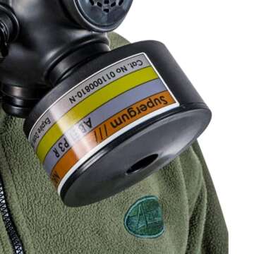SUPERGUM Gas Mask Filter, CBRN 40mm, Certified Israeli Gas mask Filter | Long Shelf Life