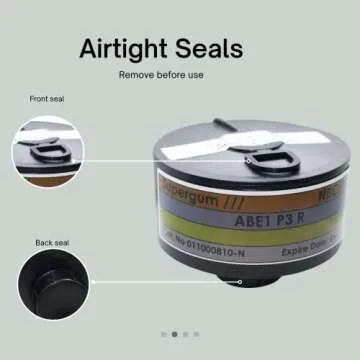 SUPERGUM Gas Mask Filter, CBRN 40mm, Certified Israeli Gas mask Filter | Long Shelf Life