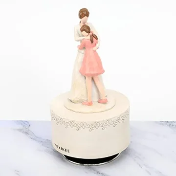 WJYIKEE Music Box Mom Gifts,Gifts for Mom from Daughter,Daughter Gift from Mother,Funny Sculpted Musical Figure Gifts,Mother's Day,Thanksgiving,Birthday Gifts for Mom and Daughter