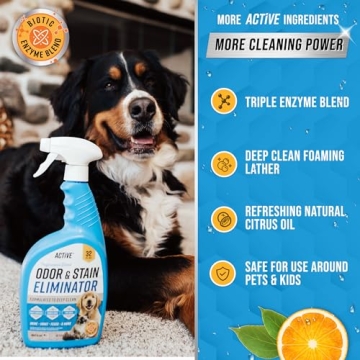 Pet Odor and Stain Eliminator Spray - Natural Citrus Formula