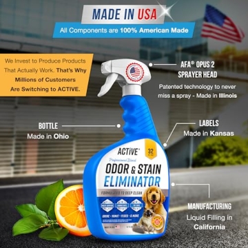 Pet Odor and Stain Eliminator Spray - Natural Citrus Formula