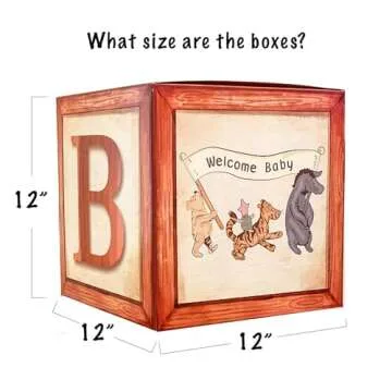 Sweet Baby Classic Winnie Pooh Baby Shower Decorations Boxes Vintage Theme Bear Wooden Party Decor T...
