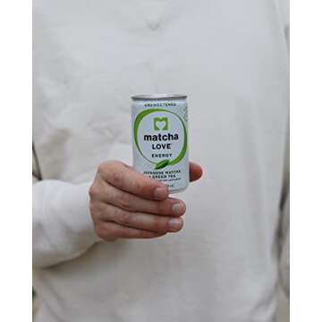 Matcha Love Green Tea Unsweetened Energy Shots, 5.2 Oz, Pack of 20