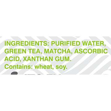 Matcha Love Green Tea Unsweetened Energy Shots, 5.2 Oz, Pack of 20