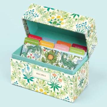 Galison William Morris Recipe Box (32638)