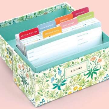 Galison William Morris Recipe Box (32638)