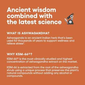 KSM-66 Ashwagandha Capsules for Stress Relief