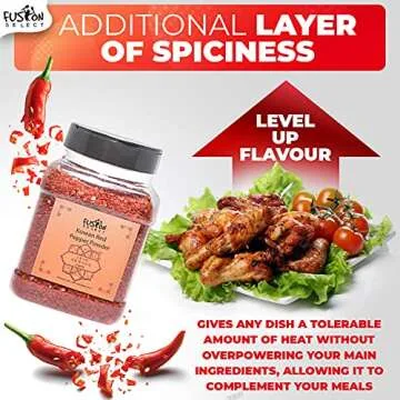 Fusion Select Korean Premium Non-GMO Gluten Free Red Chili Pepper Flakes Powder, Crushed Red Pepper ...