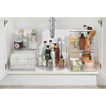 iDesign BPA-Free Plastic Turntable Organizer 12'x12'