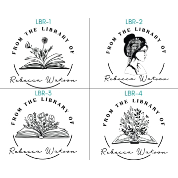 Custom Floral Book Stamp Personalized For Readers