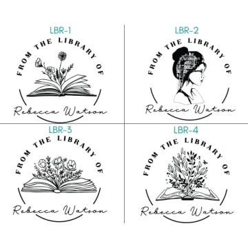 Custom Floral Book Stamp Personalized For Readers