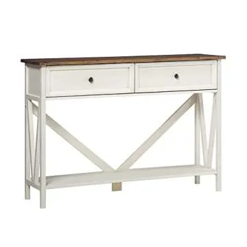 Walker Edison Entry Table with 2 Drawers for Elegant Storage