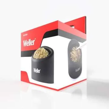 Weller Soldering Brass Sponge Tip Cleaner with Silicone Holder | WLACCBSH-02