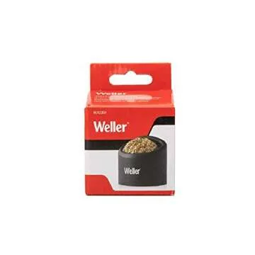 Weller Soldering Brass Sponge Tip Cleaner with Silicone Holder | WLACCBSH-02