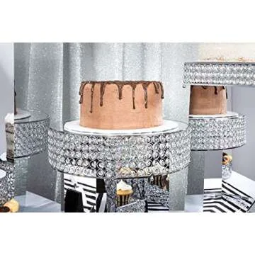 LACrafts Crystal Cake Stand - Elegant Wedding Decor