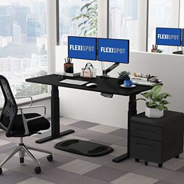 FLEXISPOT 55" Adjustable Electric Sit Stand Desk Base